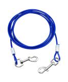 Hoxfly 3m Puppy pet Outdoor Tie Out Lead Leash heavy duty Dog tie out cable Dog Tie Out Cable with 360 Swivel Lockable Hook and PVC Coating Galvanized Steel Wire Rope for Small Medium Pet(Blue) - Buy Online on GoSupps.com