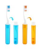 Buy Ouligay Foldable Travel Toothbrush - Portable Soft Mini Toothbrush Set for School Home & Business Trips | International Shipping Available - Buy Online on GoSupps.com