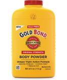 Gold Bond Talc-Free Medicated Body Powder Original Strength 4 Oz (Pack of 4) - Bundle Deal - Buy Online on GoSupps.com