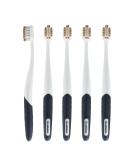 Soft Toothbrush Set - Ultra Fine Tapered Bristles for Effective Plaque Removal - Extra Soft 5pcs for Adults | International Shipping - Buy Online on GoSupps.com