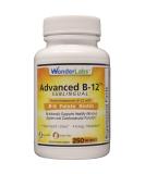 Wonder Labs Sublingual Vitamin B12 B6 Folic Acid Biotin (250 Tablets) - Methylcobalamin B12 1000mcg, B6 5mg, Folic Acid 400mcg, Biotin 25mcg - Buy Online on GoSupps.com