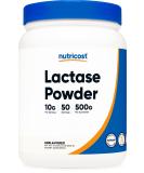 Nutricost Lactase Powder 500g - Non-GMO, Gluten-Free Enzyme Supplement - 1.10lb (500 Servings) - Buy Online on GoSupps.com