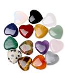 Xiannvxi 15pcs Best Mother Gift Crystals Stones Heart Gemstones Set Heart Stone Heart Little Healing Crystal Heart Rose Quarz Amethyst Love Steine Set Valentine's Day Gift D-Multi-15pcs - Buy Online on GoSupps.com