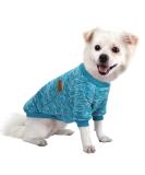 Buy Hualisiji Dog Sweater for Small Dogs | Warm & Light Chihuahua Hoodie | Soft Knitting | Elastic & Easy to Wear (Blue L) - International Shipping Available - Buy Online on GoSupps.com