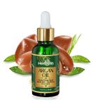 Herbishh Argan Oil for Hair - Deep Conditioning Treatment from Morocco | Frizz Control & Damage Repair | Nourishing Hair Serum 30ml - Buy Online on GoSupps.com