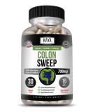 Kaya Naturals Colon Sweep | Colon Cleanser Detox for Weight Management 30-Day Fast-Acting with Herbs & Probiotics Supports Healthy Bowel Movements Cleansing Formula with Fiber Non-GMO - 60 Capsules 30.0 Servings (Pack of 1) - Buy Online on GoSupps.com