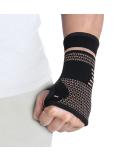 FITTOO Copper Wrist Compression Sleeve - Improve Circulation & Relieve Discomfort - Medium, Black - 1 Pc - Buy Online on GoSupps.com
