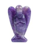 Lovionus89 Amethyst Guardian Angel Statue - Hand-Carved 5cm Healing Crystal Decor for Bag - Buy Online on GoSupps.com