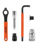 Bike Crank Puller + Bottom Bracket Remover + Bike Crank Extractor + 16mm Spanner and Auxiliary Wrench, Bicycle Repair Tool Kit for 7, 8, 9, 10 and 12 Speed MTB, Mountain Bike, Road Bike - Buy Online on GoSupps.com