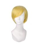MapofBeauty Cosplay Men's Short Straight Wig - Blonde Flax Yellow - Buy Online on GoSupps.com