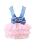 Petyoung Dog Princess Dress Pet Bowknot Fairy Mesh Dress Apparel Costume Clothing Tutu Skirt for Dog Cat XL - Buy Online on GoSupps.com