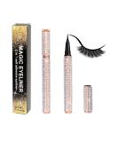 2022 Upgraded Self-adhesive Eyeliner Glue Pen for Lashes - 2 in 1 Eye Liner & Lash Glue Pen - Diamond Bling Glitter Liquid Eyeliner - No Glue, Non-Magnetic - Perfect for Eye Makeup and Normal False Eyelashes - Buy Online on GoSupps.com