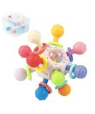 PandaEar Baby Sensory Toys | Silicone Teething Toy & Activity Rattle for 0-12 Months | BPA Free & Developmental Infant Gift - Buy Online on GoSupps.com