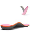 Orthotic Insoles Full Length Arch Support Inserts for Flat Feet & Plantar Fasciitis - UK-10 (11.42 inches) Pink - Buy Online on GoSupps.com