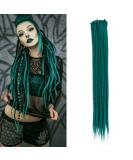 Thin 0.6cm long synthetic dreadlock extensions Handmade 20 inch 20 strand crochet hair long crochet braids hip-hop style soft dreads hair extensions Vol# 20inch-a color bd# - Buy Online on GoSupps.com