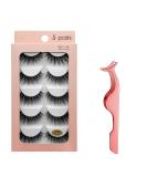 Buy 10 Pairs 3D False Eyelashes Set - Reusable Natural Eyelashes & Tweezers | International Shipping - Buy Online on GoSupps.com