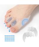 Adjustable Bunion Corrector & Toe Separators - Relieve Bunions & Hammer Toes for Men & Women | Comfortable Gel Spacers & Yoga Toes | 20 TPE Rods Included - Buy Online on GoSupps.com