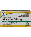 Quality Choice Aspirin Low Dose 81mg 120 Count - Pain Relief Supplement - Buy Online on GoSupps.com