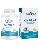 Nordic Naturals Omega-3 Lemon 690 mg - 180 Soft Gels | Premium Fish Oil - Buy Online on GoSupps.com