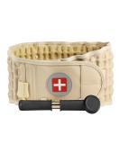 Goldmille Decompression Back Belt Lumbar Spine Support - One Size (29-49 Waist) Beige - Buy Online on GoSupps.com