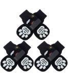 PUPTECK Double-Sided Anti-Slip Dog Socks 3 Pairs - Medium - Pack of 6 - Black(Rainbow) - Buy Online on GoSupps.com