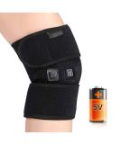 Heating Knee Brace - USB Heated Support & Knee Massager for Pain Relief | 3 Temperature Levels for Men & Women - Buy Online on GoSupps.com