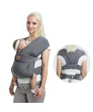 vrbabies Baby Wraps Carrier Sling Baby Carrier for Newborns and Toddlers Skin-Friendly and Soft Front Baby Carrier Wrap Perfect Baby Gifts(Dark Grey) - Buy Online on GoSupps.com