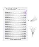 Nagaraku 10D Volume Eyelash Extensions - 320pcs Premade Fans 0.07mm C Curl 8mm - Best Quality Artificial Eyelashes for Stunning Looks - Buy Online on GoSupps.com