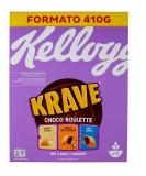 Kellogg's Krave Choco Roulette Cereals Wheat Oats and Rice Bundles with Milk Chocolate Filling 410g 1 Count - Buy Online on GoSupps.com