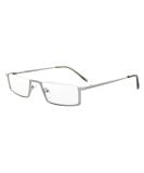 Eyekepper Quality Metal Half-Rim Reading Glasses +3.0 | Spring Hinge | Silver | International Shipping - Buy Online on GoSupps.com