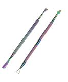 Stainless Steel Cuticle Pusher & Nail Polish Remover Tool Set by RONAVO - Pedicure Kit for Fingernail and Toenail Care - Buy Online on GoSupps.com