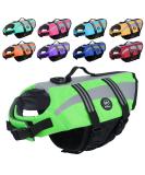 Emust Dog Swimming Vest - Reflective Rescue Vest for Small Dogs | Safety & Comfort for Water Activities | Green - Buy Online on GoSupps.com