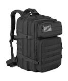 QT&QY 45L Military Tactical Backpack - Army Assault Pack for 3-Day Bug Out Bag Hiking Treeking Rucksack - Black - Buy Online on GoSupps.com