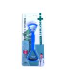 Buy Tongue Scraper for Adults & Kids - BreathRX Plastic Tongue Cleaner for Bad Breath | Easy to Use Hygiene Tool - 2 Sizes in 1 - Buy Online on GoSupps.com