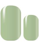 Avoa Beauty nail film -"It's a Match (A)!" Pastel Olive Green monochrome design 16 thin self -adhesive long -lasting nail wraps its a Matcha - Buy Online on GoSupps.com