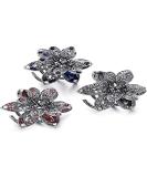 3 pieces mini retro crystal butterfly hairpins non -slip retro crystal butterfly hairpins suitable for daily life parties weddings - Buy Online on GoSupps.com
