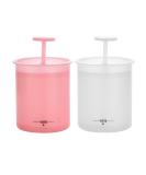 Beautyflier Facial Cleanser Foam Cup - 2 Pieces Whip Bubble Maker for Skin Cleansing - White & Pink - International Shipping - Buy Online on GoSupps.com