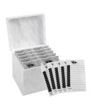 Amber Lash Acrylic Storage Box Organizer - 10 Layer Eyelash Extension Tool - Faux Marble Grafting Glue Pallet Holder for International Shipping - Buy Online on GoSupps.com