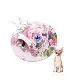 Adjustable Dog Sonnen Hat - Summer Baseball Cap with Ear Holes for Small Dogs & Cats | Sun Protection & Outdoor Sports - Buy Online on GoSupps.com