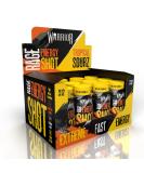 Warrior RAGE ENERGY SHOT Pre Workout Shot Energy Drink 12 x 60ml Ready to Drink Supplement 200mg Caffeine Natural Flavourings No Added Sugar Includes Vitamin B6 & B12 (Tropical Sourz) - Buy Online on GoSupps.com
