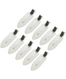 ZEVONDA 10 Pcs No Bend Hair Clips - Creaseless Hairpins for Styling - White (Pack of 10) - Buy Online on GoSupps.com