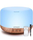 URPOWER 1000ml Essential Oil Diffuser with Remote Control - 5-in-1 Ultrasonic Aromatherapy Humidifier - Adjustable Mist Mode, 4 Timer Settings - 20 Hrs Runtime - Large Room, Study, Yoga, Spa - A-yellow - Buy Online on GoSupps.com