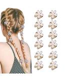 AUONY 10PCS Mini Pearl Hair Clips - Small Flower Wedding Artificial Pearl Hair Accessories for Women Girls - Mother's Day Gift (White) - Buy Online on GoSupps.com