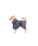 Bella & Balu Dog Bathrobe - Absorbent Microfiber Towel for XS Dogs | Perfect for Swimming & Rain - Gray - Buy Online on GoSupps.com