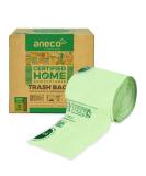 ANECO 3 Gallon 100% Compostable Trash Bags - 100 Count, Extra Thick Small Food Waste Bags - TUV OK Compost Home and BPI Certified - Pack of 100 - Buy Online on GoSupps.com