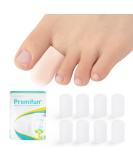 Silicone Toe Protectors - 4 Pairs Gel Toe Sleeves with Aloe Vera for Pain Relief & Protection from Corns - Transparent Color Medium Size - Buy Online on GoSupps.com