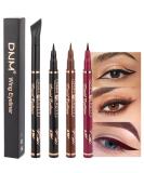3Pcs Waterproof Wing Eyeliner Stamp Set - Black, Brown, Red Brown Liquid Eye Pencil Makeup Sets | Colored Eye Liners Stamps Shapes | Long-Lasting Delineador de Ojos contra el Agua - Buy Online on GoSupps.com