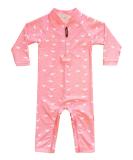weVSwe Baby Toddler Boy Swimsuit | UPF 50+ Sun Protection Rash Guard Swimwear | Crotch Zipper | Pink Whale | 0-3 Years - Buy Online on GoSupps.com