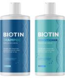 Volumizing Biotin Shampoo and Conditioner Set - Sulfate Free Shampoo and Conditioner for Dry Damaged Hair Care - Thinning Hair Shampoo and Conditioner with Nourishing Biotin Coconut Oil and Keratin 8 Fl Oz (Pack of 2) - Buy Online on GoSupps.com