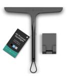 JULY HOME Premium 11-inch Silicone Squeegee with Stainless Steel Core - Shower Accessories for Bathroom, Mirror, Car, Window, Tile and Shower Glass Door (Black) - Buy Online on GoSupps.com